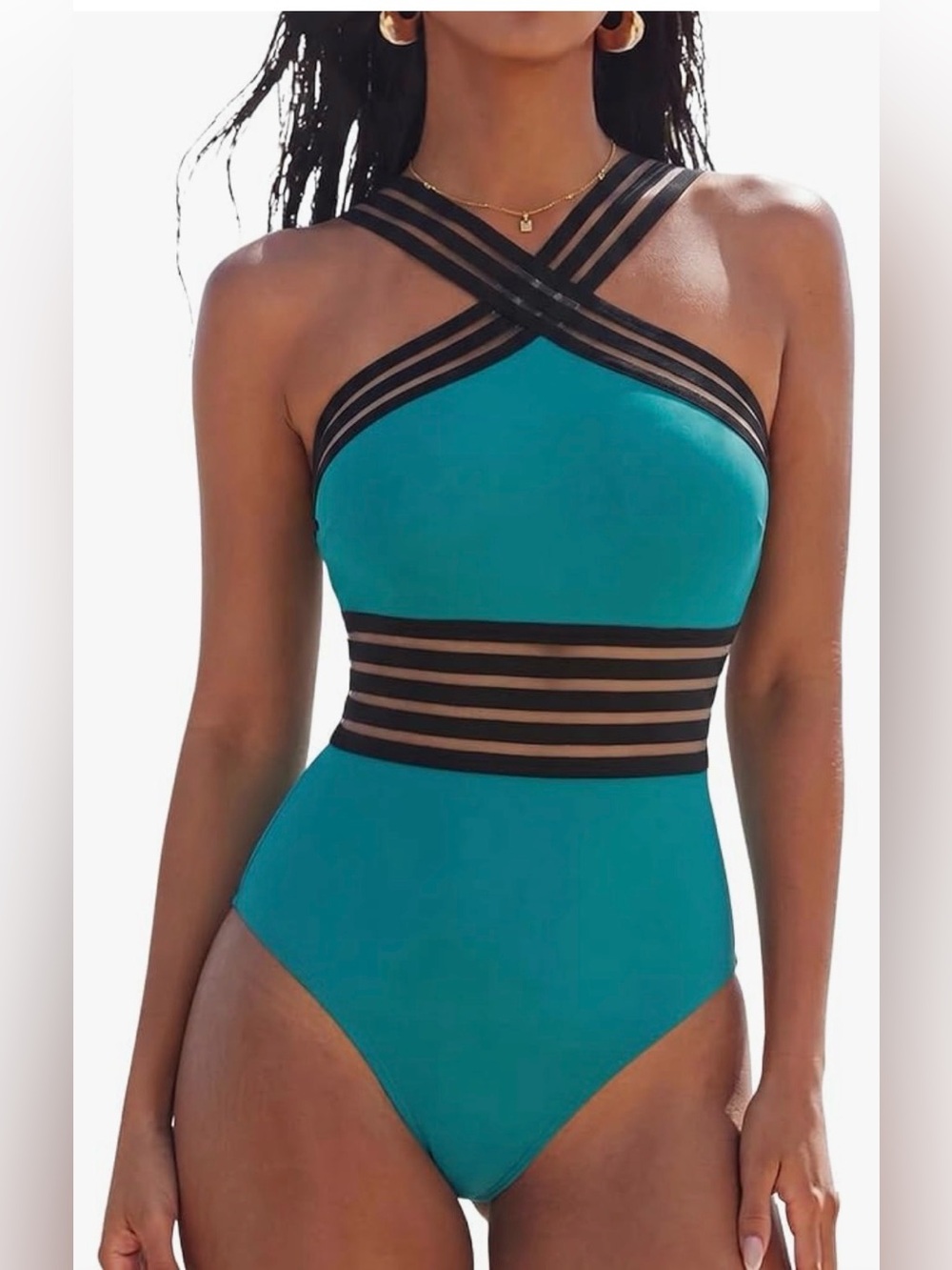 Women's Tummy Control Slimming One Piece Bathing Suit